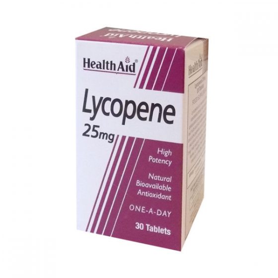 Health Aid Lycopene Λυκοπένιο 25mg, 30 tabs