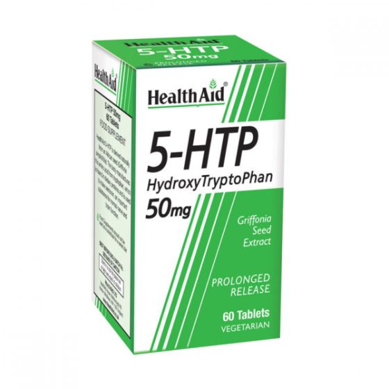 Health Aid 5-HTP Hydroxy Tryptophan Υδρόξυτρυπτοφάνη 50mg 60 tabs
