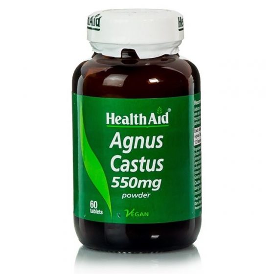 Health Aid Agnus Castus 550mg powder 60 tabs