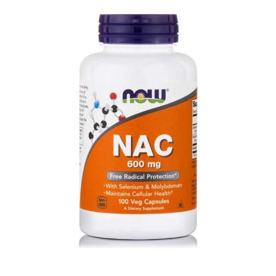 Now Foods NAC 600 mg 100 veg capsules