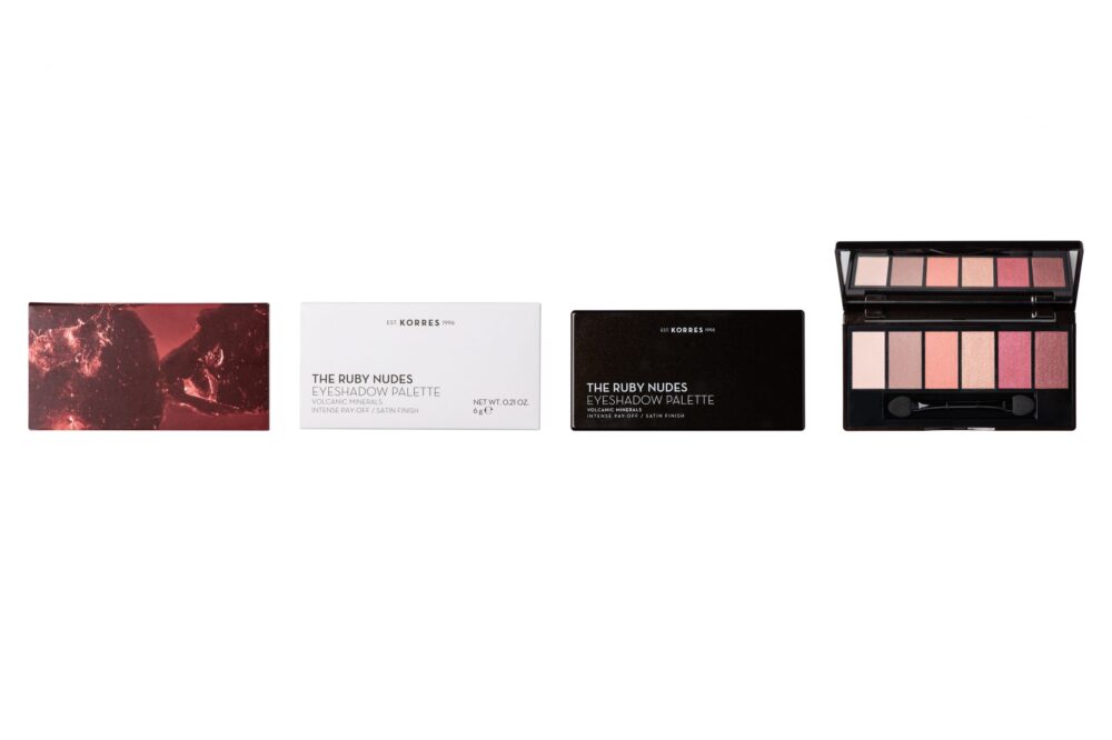 Korres Volcanic Minerals Eyeshadow Palette The Ruby Nudes 6g