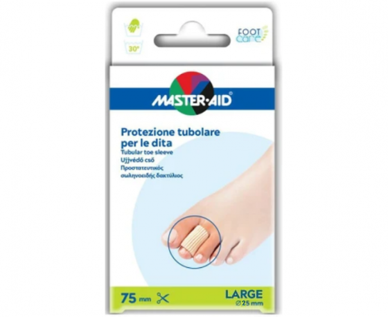 Master Aid Προστατευτικός Σωληνοειδής Δαχτύλιος - Large (75mm x 25mm)