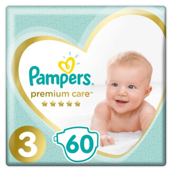 Pampers Jumbo Premium Care No3 (6-10kg) 60 τμχ