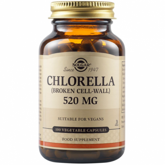 SOLGAR CHLORELLA 520MG 100VCAP