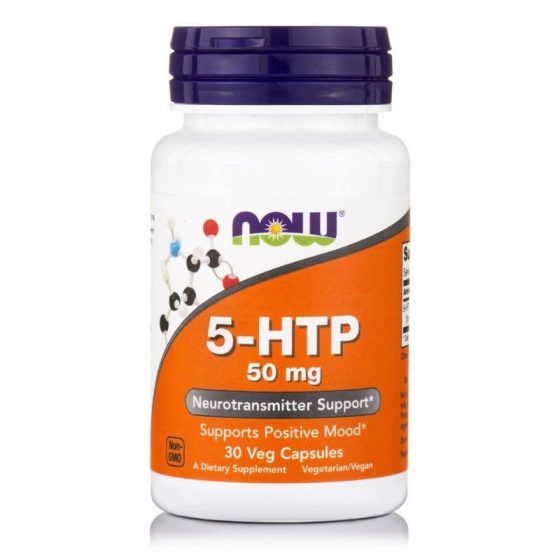 NOW 5-HTP 50mg 30 Φυτικές Κάψουλες