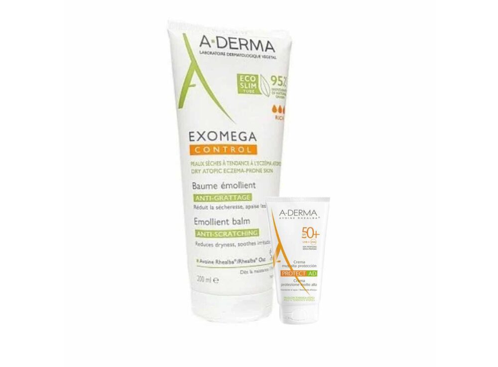 A-Derma Πακέτο Προσφοράς με Exomega Control Baume, 200ml & Δώρο Protect AD Cream SPF50+, 5ml