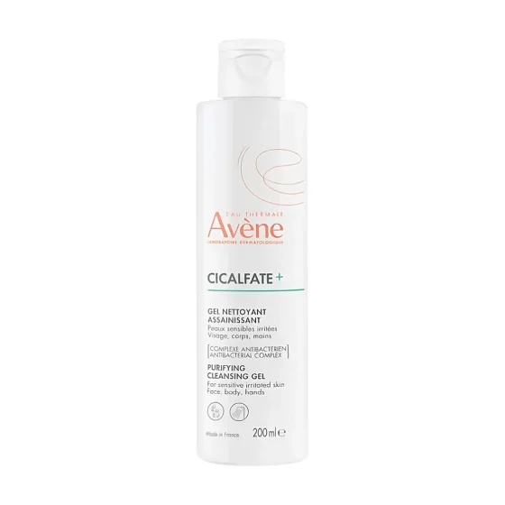 Avene Cicalfate+ Gel Nettoyant Assainissant Εξυγιαντικό Τζελ Καθαρισμού για Ευαίσθητη & Ερεθισμένη Επιδερμίδα, 200ml