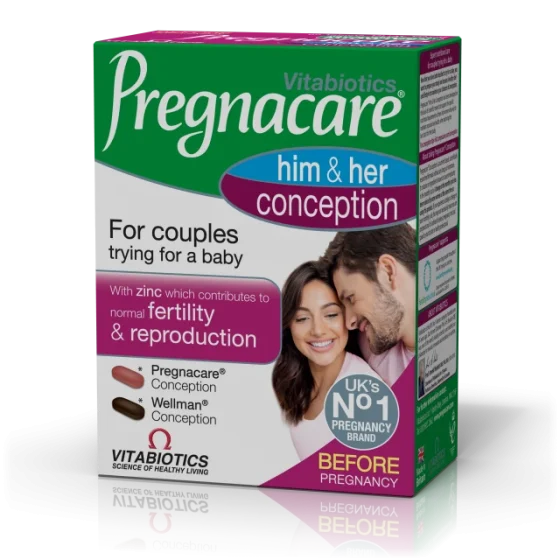 VITABIOTICS PREGNACARE Him & Her Conception 60tabs