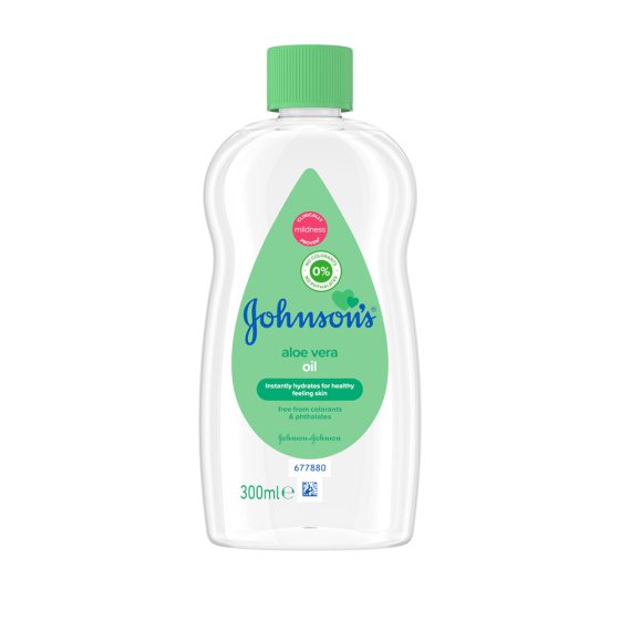 JOHNSON'S Baby Aloe Vera Baby Oil 300ml