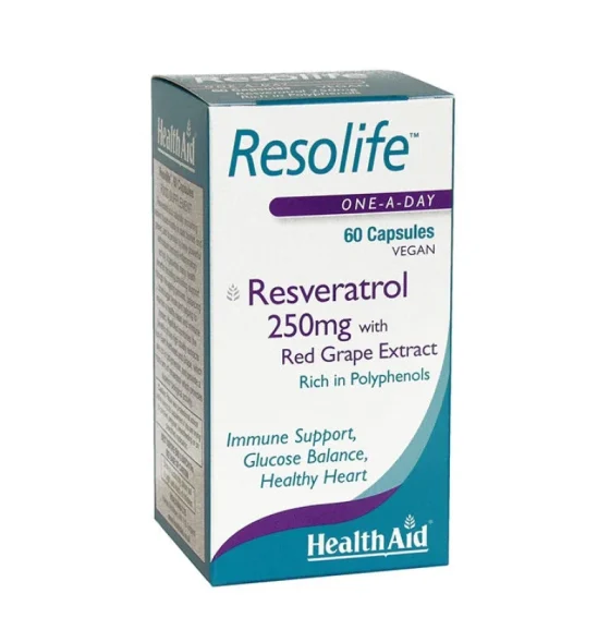 HEALTH AID RESOLIFE -ΡΕΣΒΕΡΑΤΡΌΛΗ 250MG 60'S