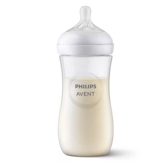 Philips Πλαστικό Μπιμπερό Natural Response με Θηλή Σιλικόνης 330ml για 3+ μηνών