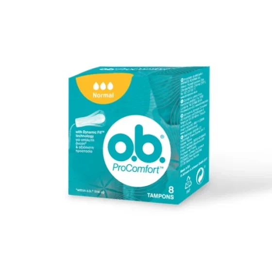 OB Ταμπόν Curved Grooves, Normal. 8τεμ