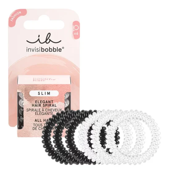 Invisibobble Slim Day & Night Λαστιχάκι Μαλλιών, 6τμχ