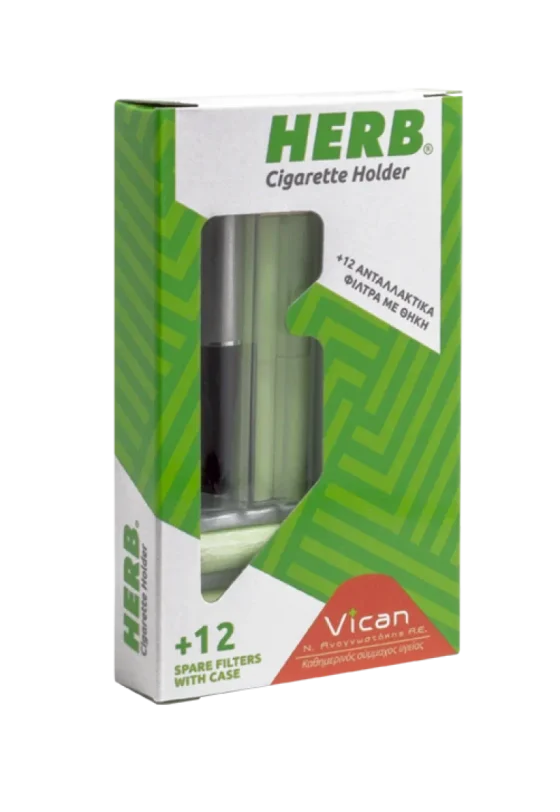 VICAN HERB CIGARETTE HOLDER ΠΙΠΑ ΜΕ 12 ΦΙΛΤΡΑ