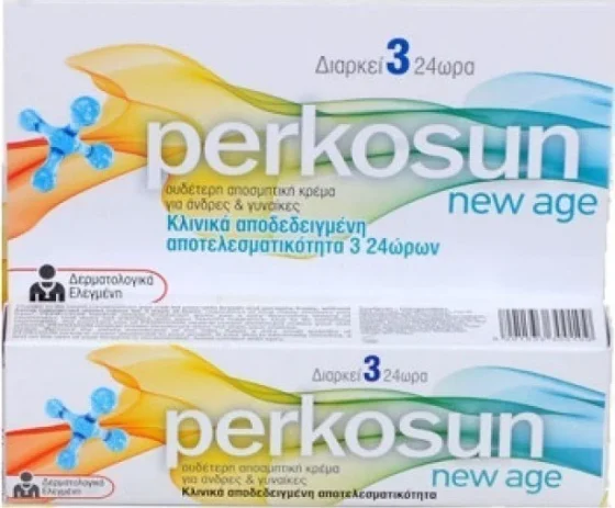 Perkosun New Age 3 Days - Ουδέτερη Αποσμητική Κρέμα Για Άνδρες Και Γυναίκες Διάρκειας 3 ημερών, 20g