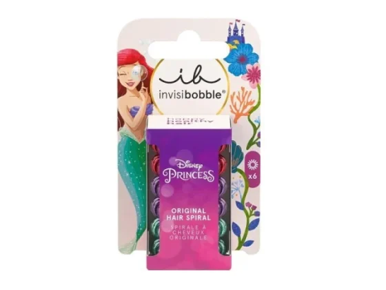 Invisibobble Original Hair Spiral Disney Princess Ariel 6 τεμάχια